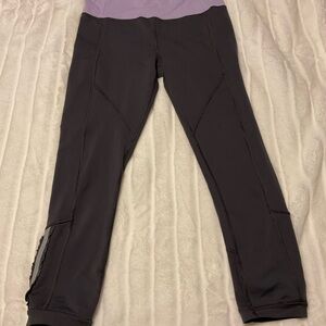 lululemon athletica Black and Purple Leggings